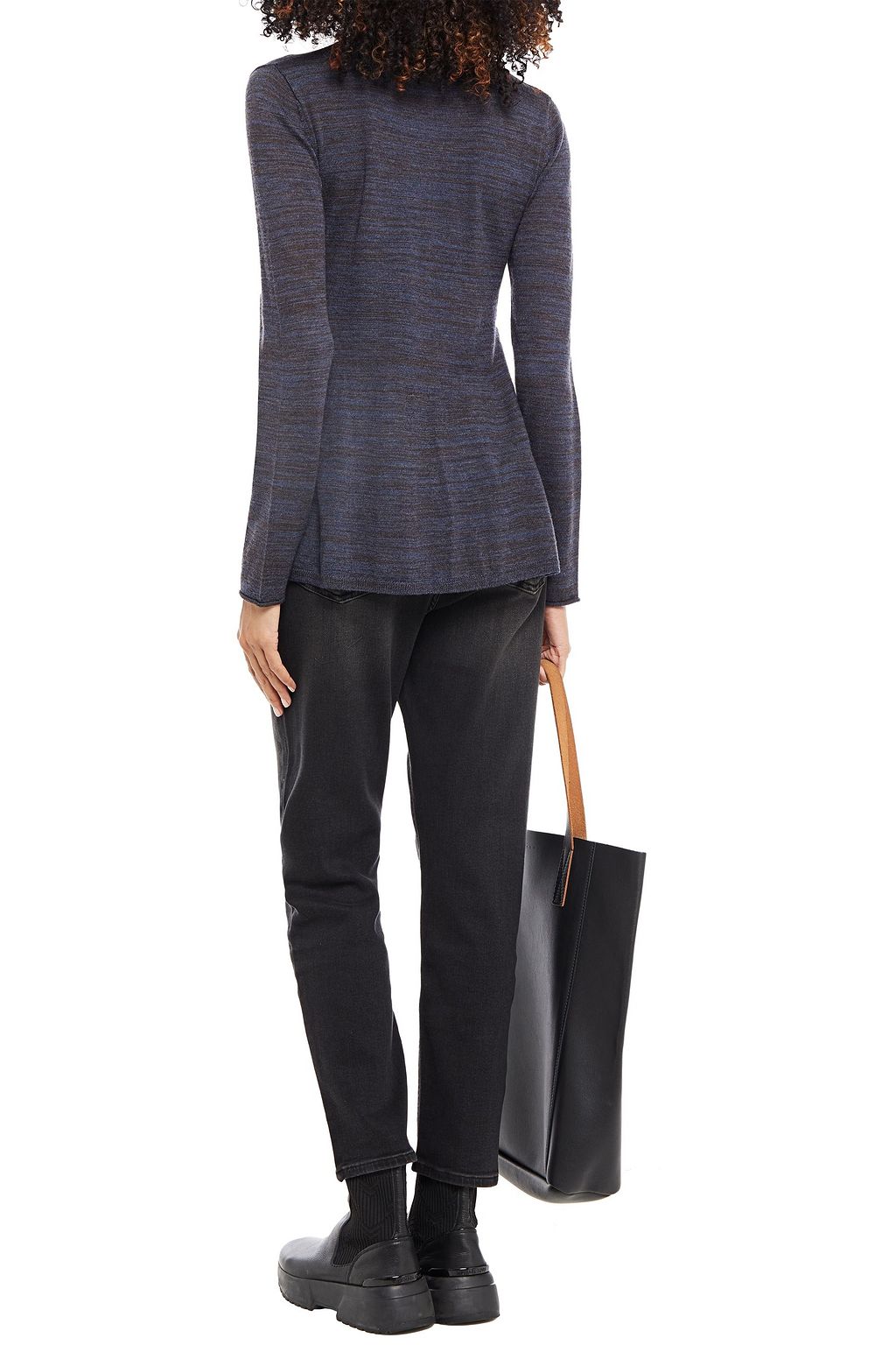 A.P.C. Megan marled wool turtleneck sweater