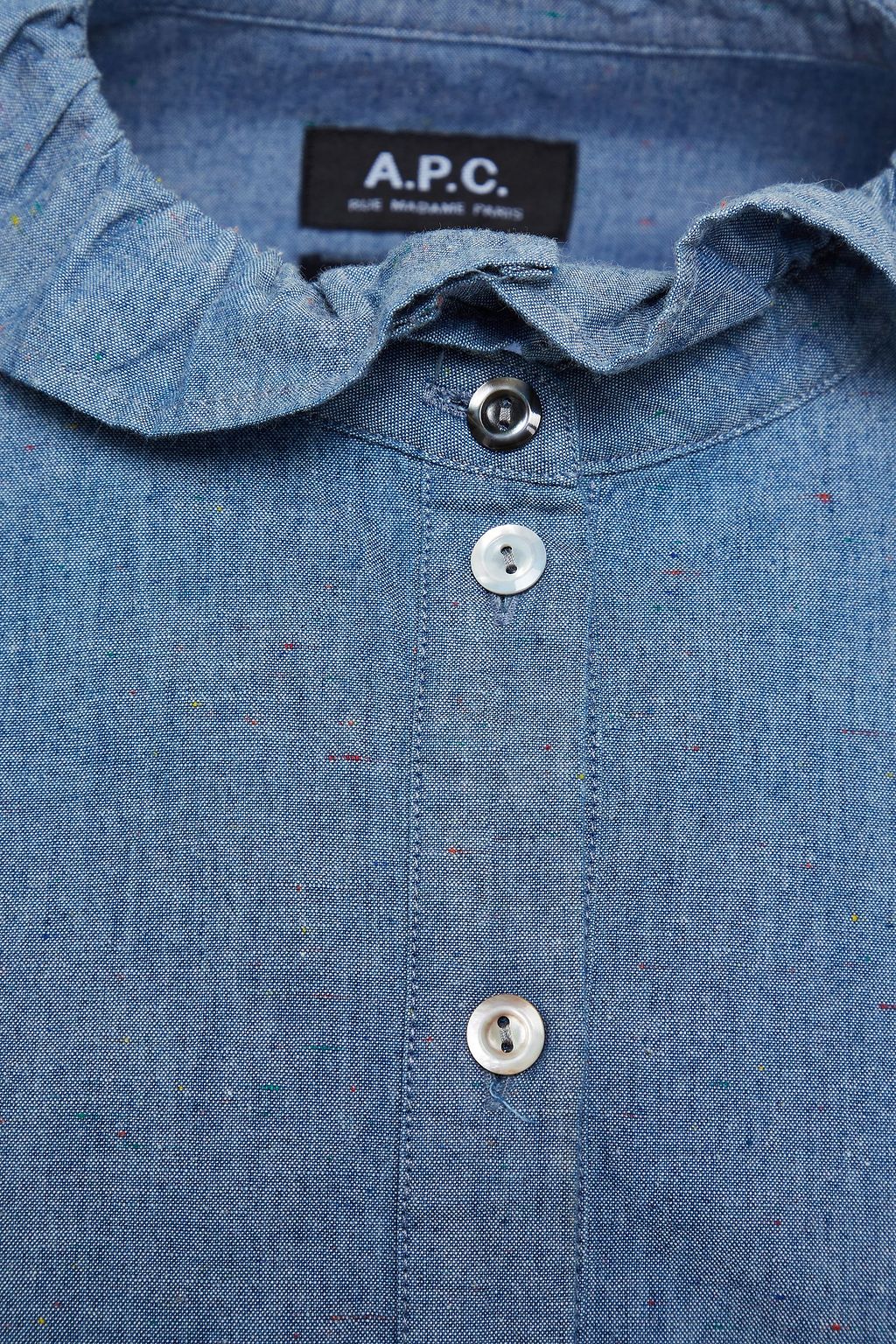A.P.C. Donegal cotton-blend chambray shirt