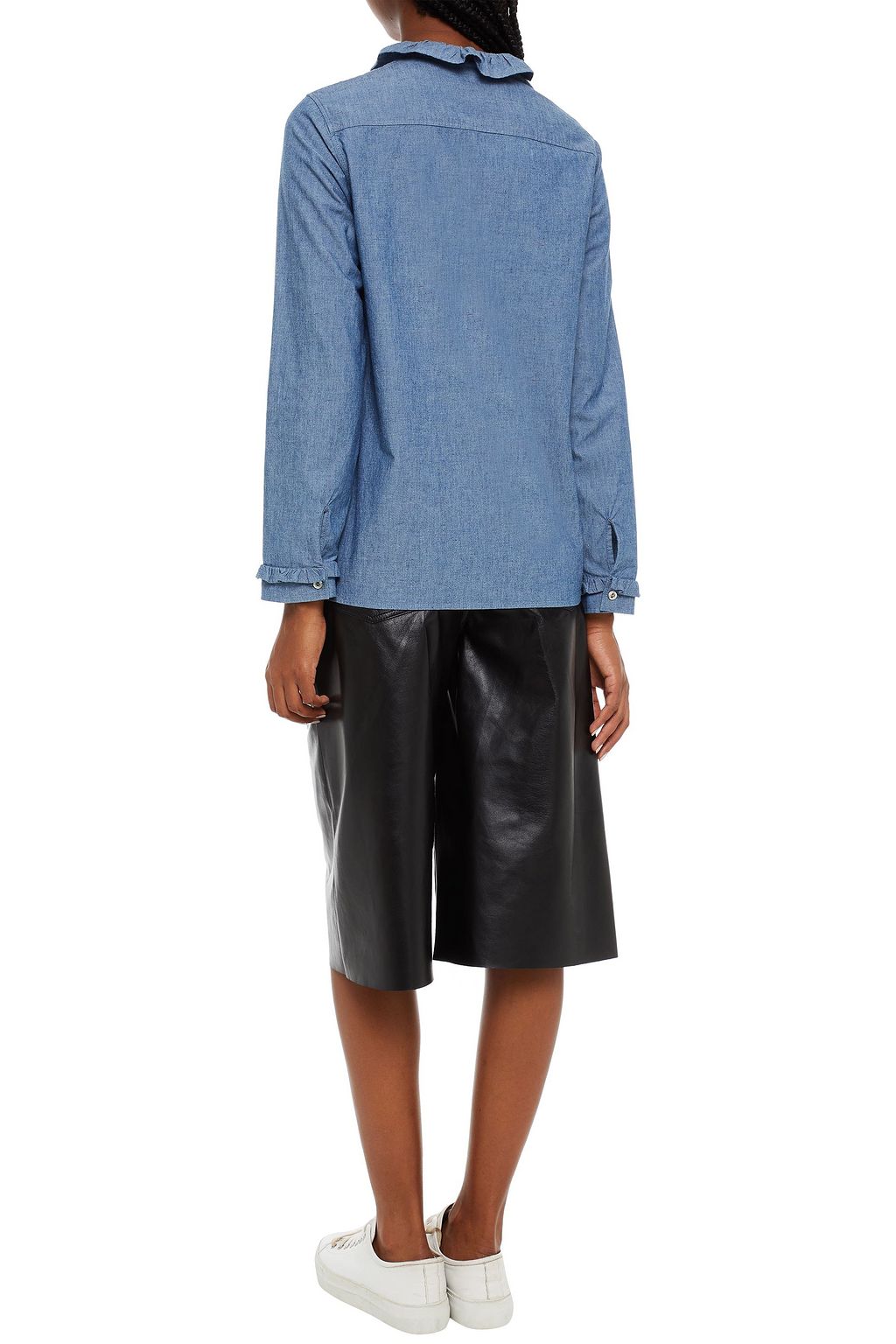 A.P.C. Donegal cotton-blend chambray shirt