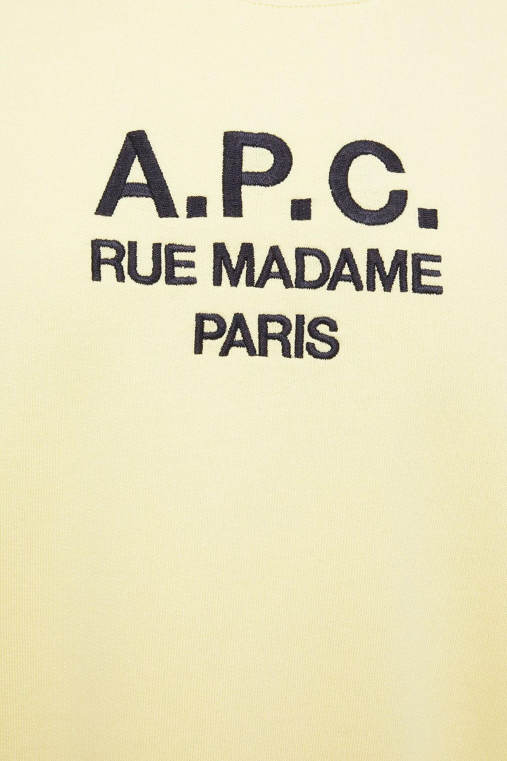 A.P.C. Logo-embroidered French cotton-terry sweatshirt