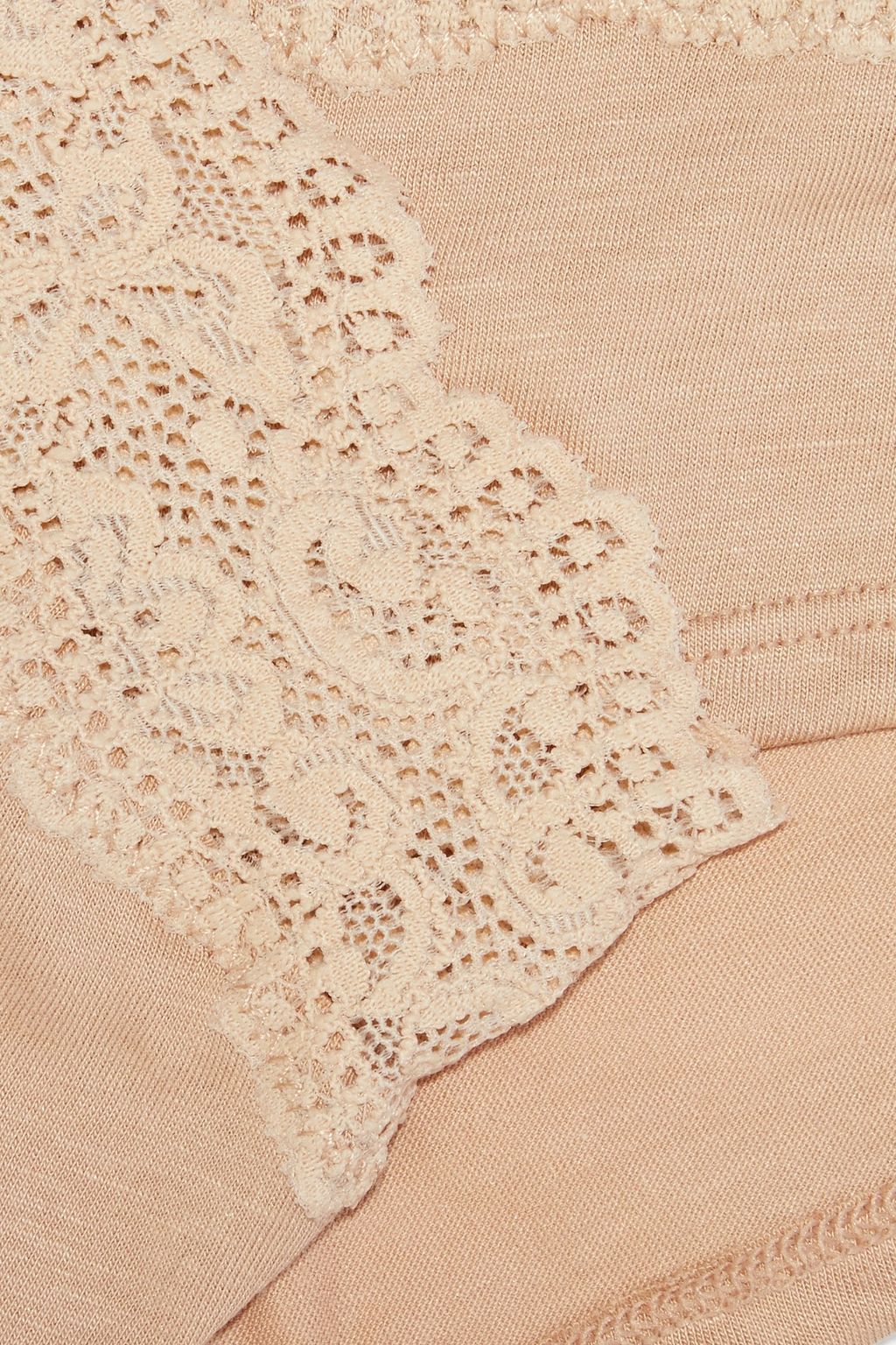 COSABELLA Lace-trimmed cotton-blend jersey low-rise briefs