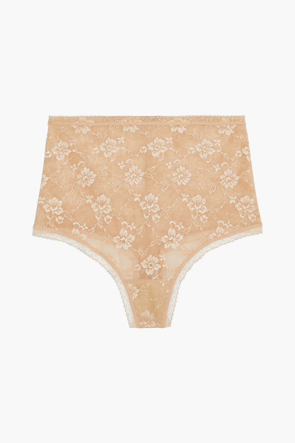 Cosabella Metallic lace high-rise thong