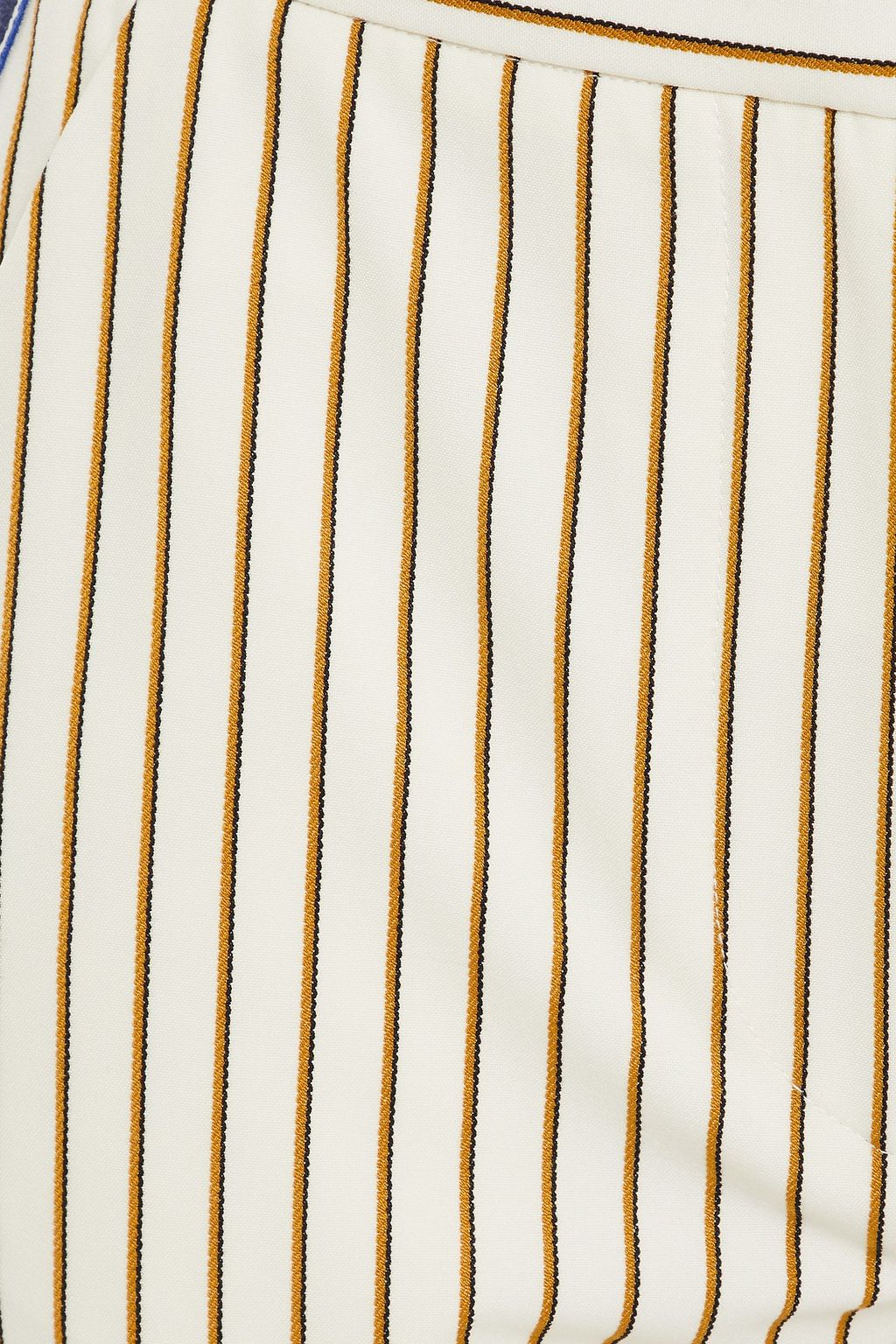 SEE BY CHLOÉ Cropped striped woven slim-leg pants