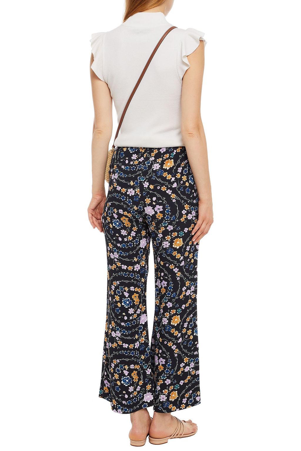 SEE BY CHLOÉ Floral-print crepe wide-leg pants