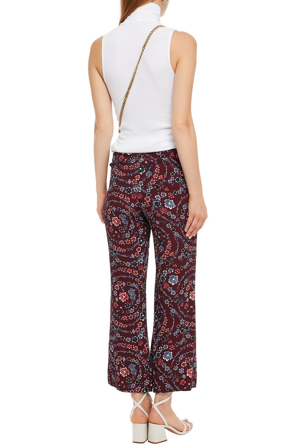 SEE BY CHLOÉ Floral-print crepe wide-leg pants