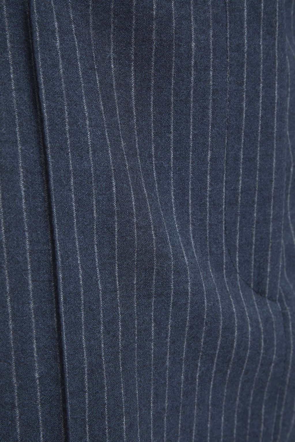 VICTORIA, VICTORIA BECKHAM Pinstriped wool-flannel midi pencil skirt