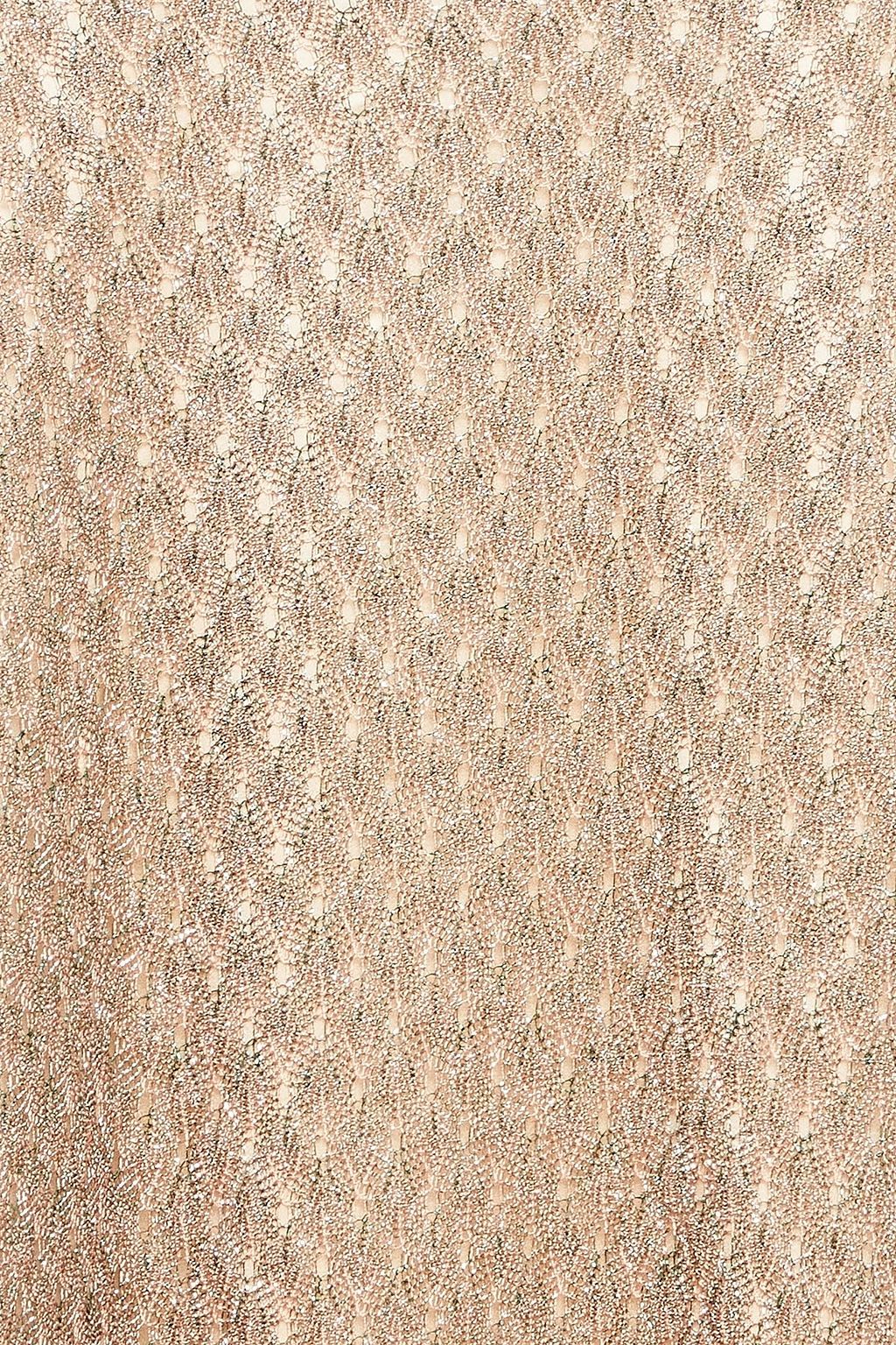 MISSONI Metallic crochet-knit maxi dress