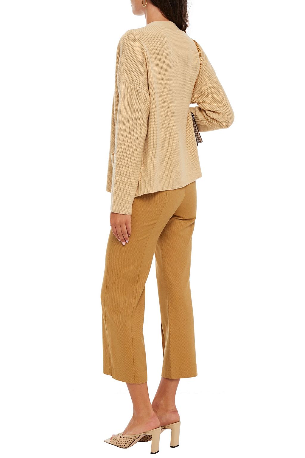 SEE BY CHLOÉ Cropped drill straight-leg pants