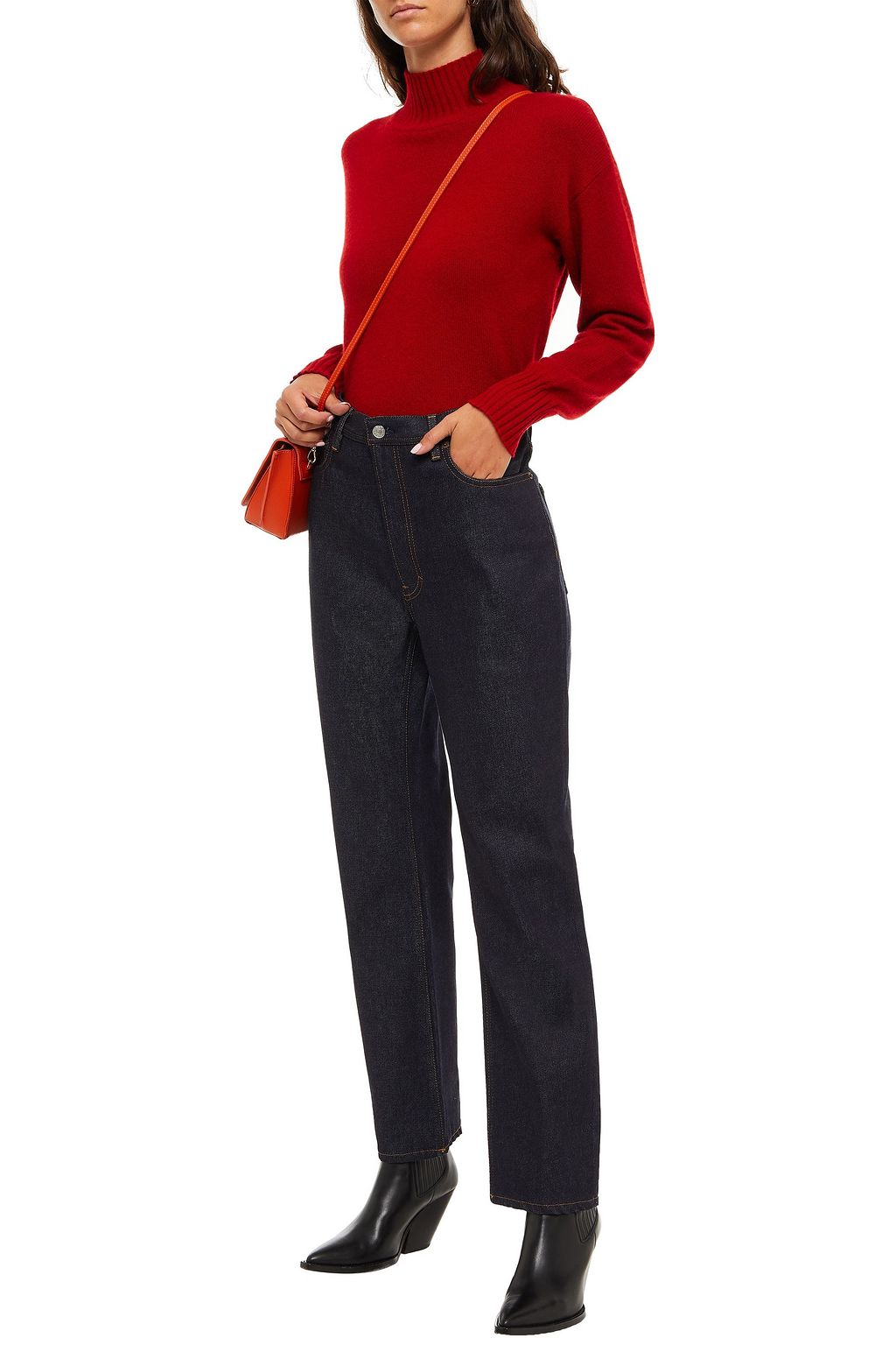 ACNE STUDIOS High-rise straight-leg jeans