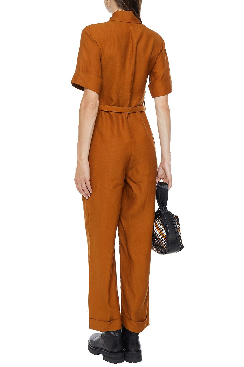 ANTIK BATIK Oscar belted woven jumpsuit