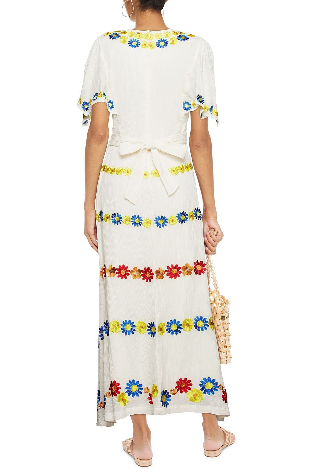 ANTIK BATIK Julie embroidered cotton-gauze maxi dress
