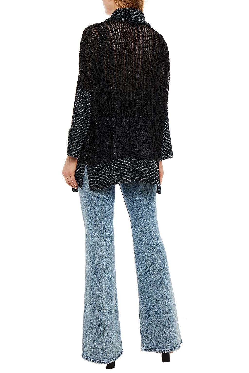 MISSONI Metallic crochet-knit cardigan