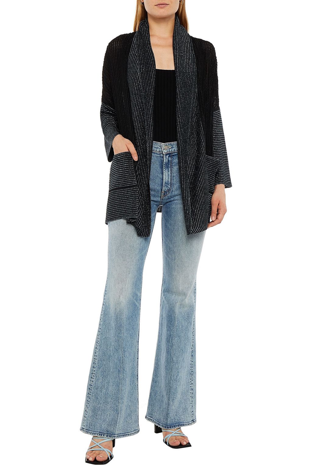 MISSONI Metallic crochet-knit cardigan