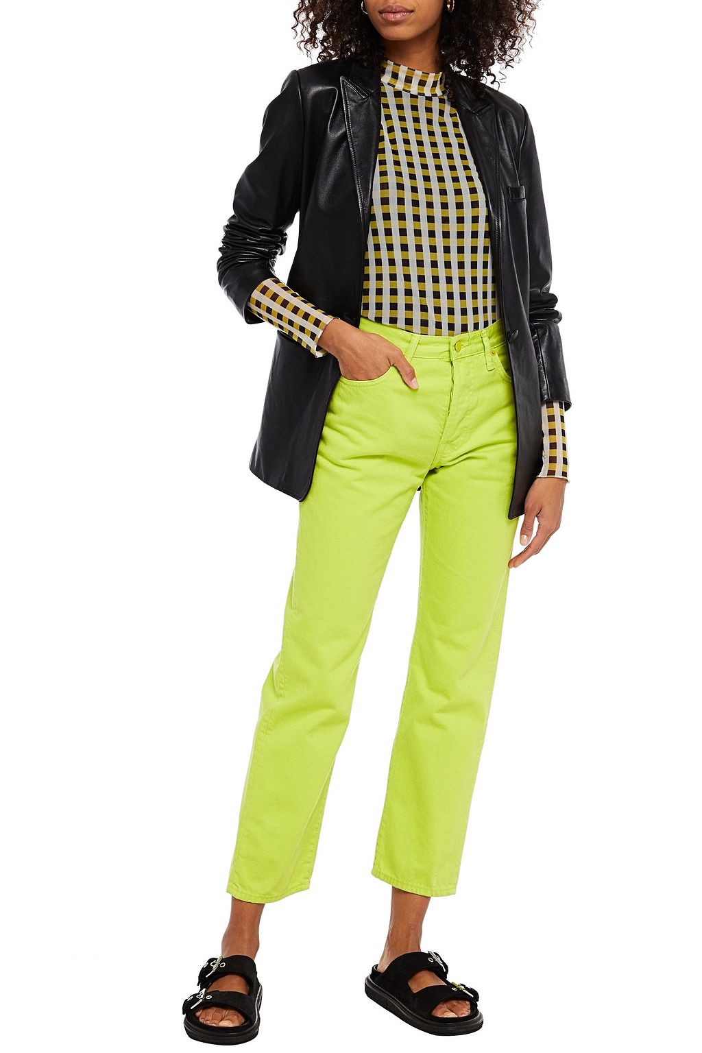 ACNE STUDIOS High-rise straight-leg jeans
