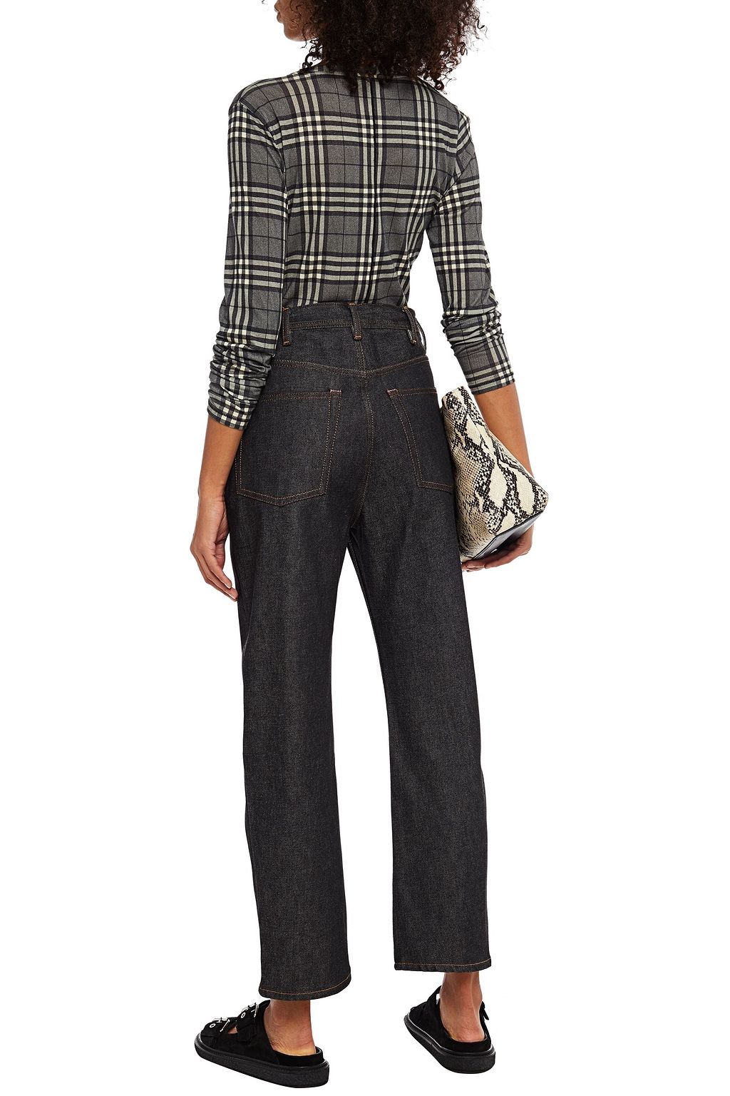 ACNE STUDIOS بنطلون جينز بخصر مرتفع وقصة أرجل مستقيمة