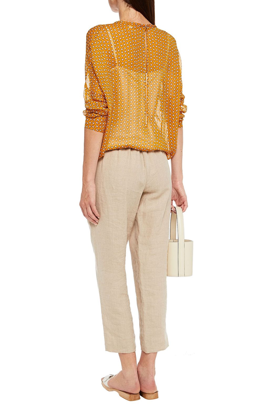 AMERICAN VINTAGE Printed crepon top