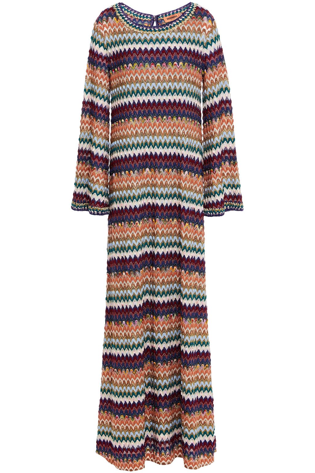 MISSONI Metallic crochet-knit wool-blend kaftan | THE OUTNET