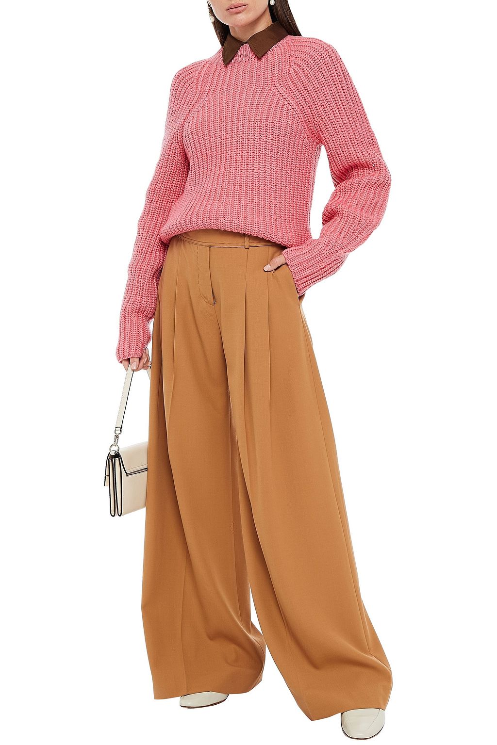 VICTORIA, VICTORIA BECKHAM Ribbed-knit sweater