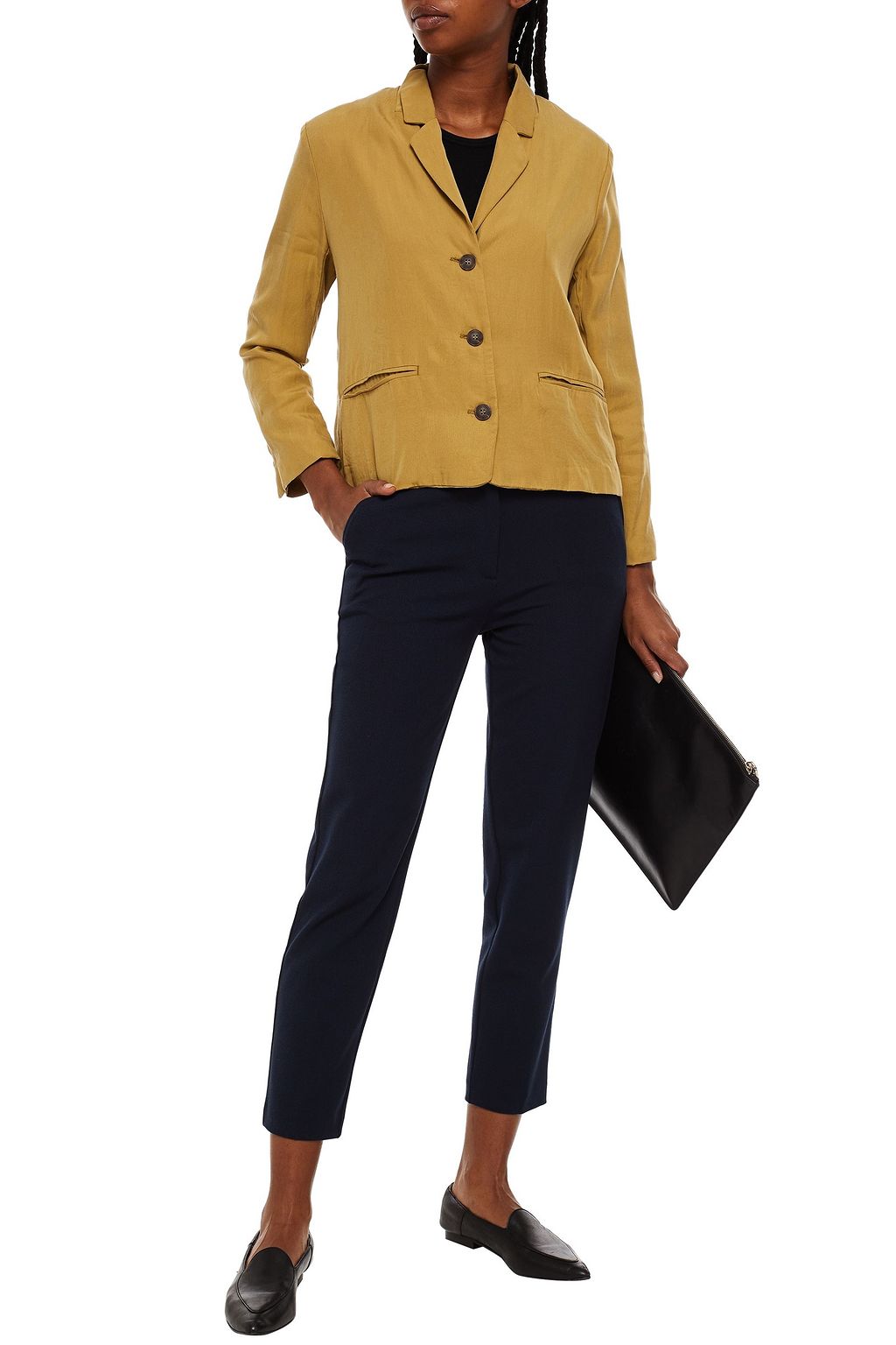 AMERICAN VINTAGE Nalastate cropped Lyocell-twill jacket