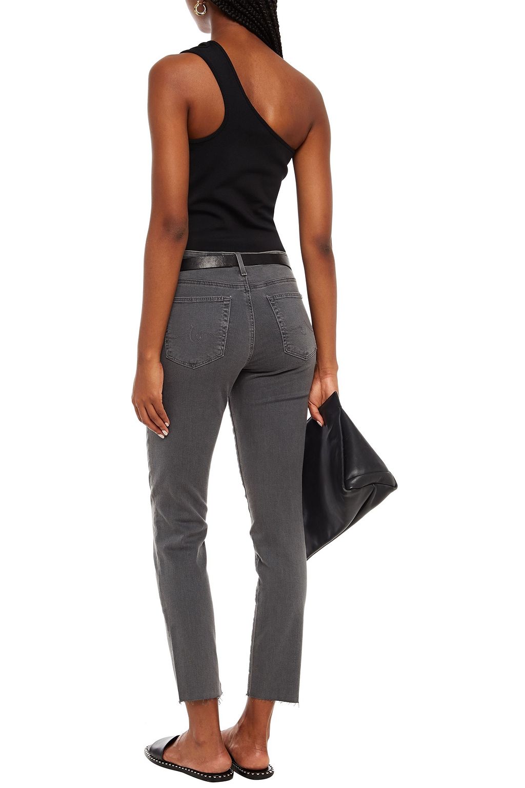 AG JEANS Mid-rise slim-leg jeans