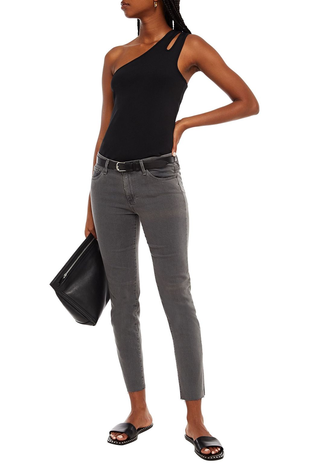 AG JEANS Mid-rise slim-leg jeans
