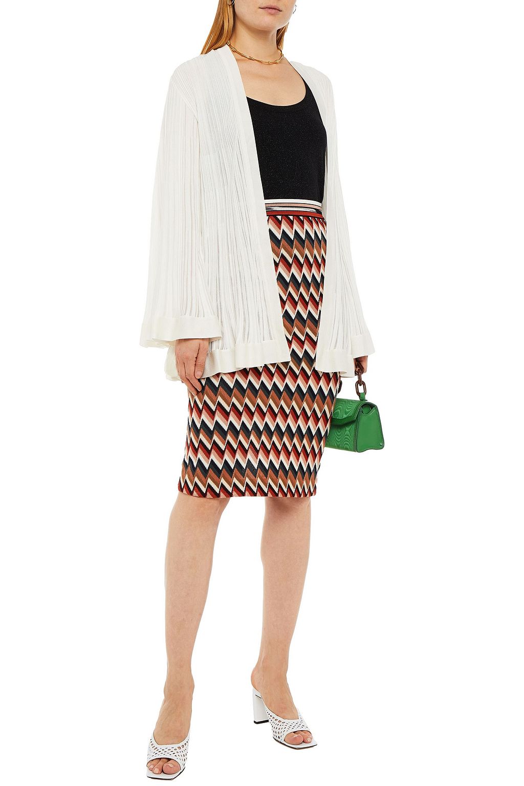 MISSONI Ribbed-knit cardigan