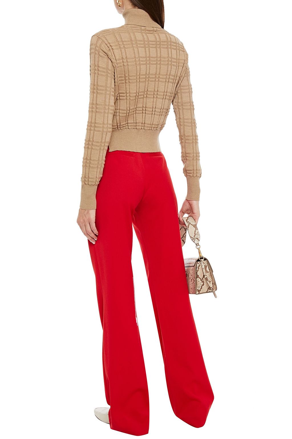 VICTORIA, VICTORIA BECKHAM Crepe flared pants
