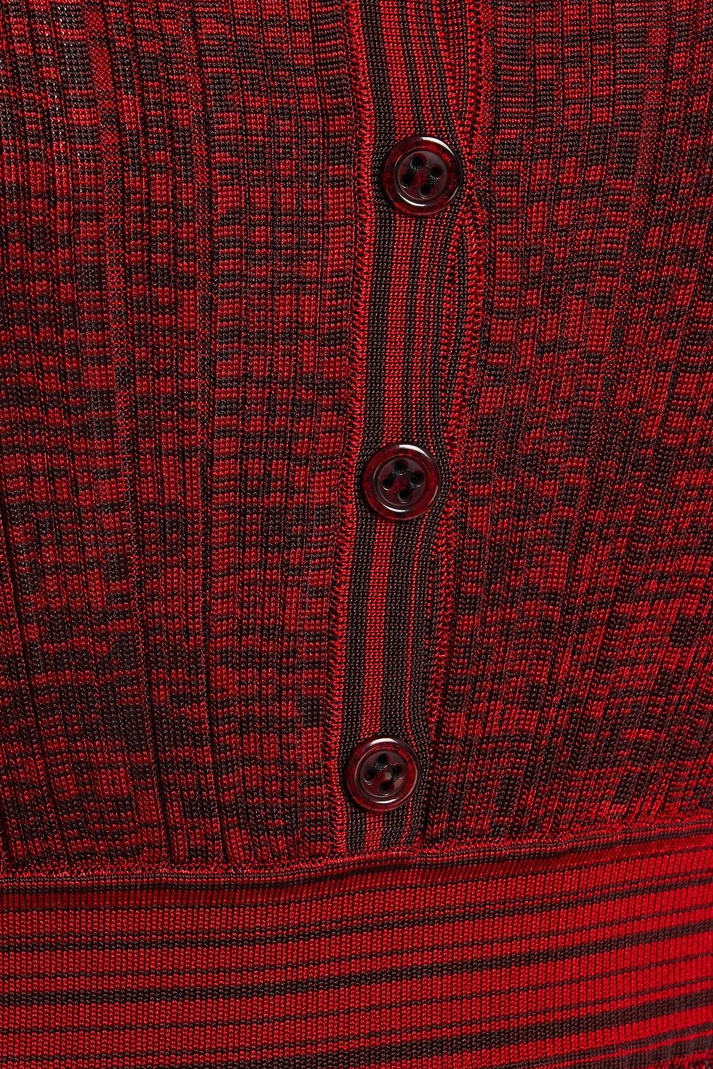 MISSONI Ribbed-knit midi dress