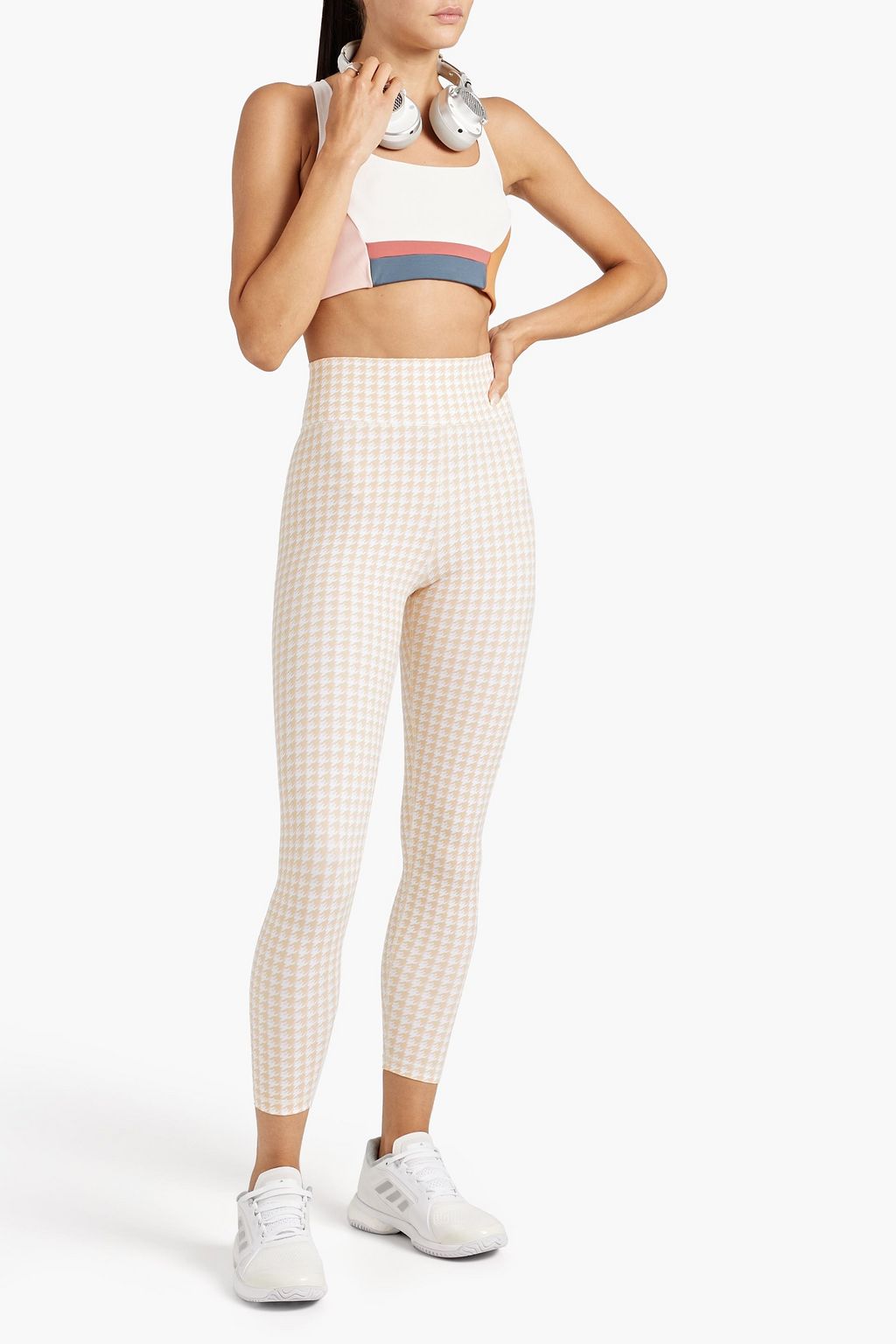THE UPSIDE Houndstooth stretch leggings