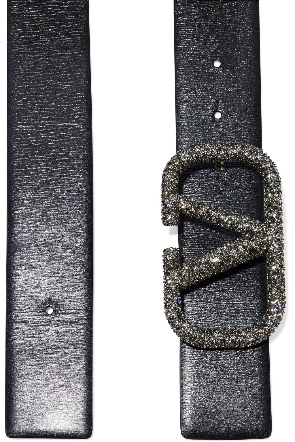 VALENTINO GARAVANI Go Logo embellished leather belt