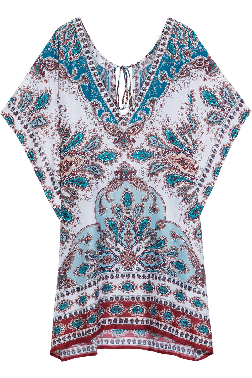 Jets Australia By Jessika Allen Woman Reverie Printed Voile Coverup Off-white Size M/L