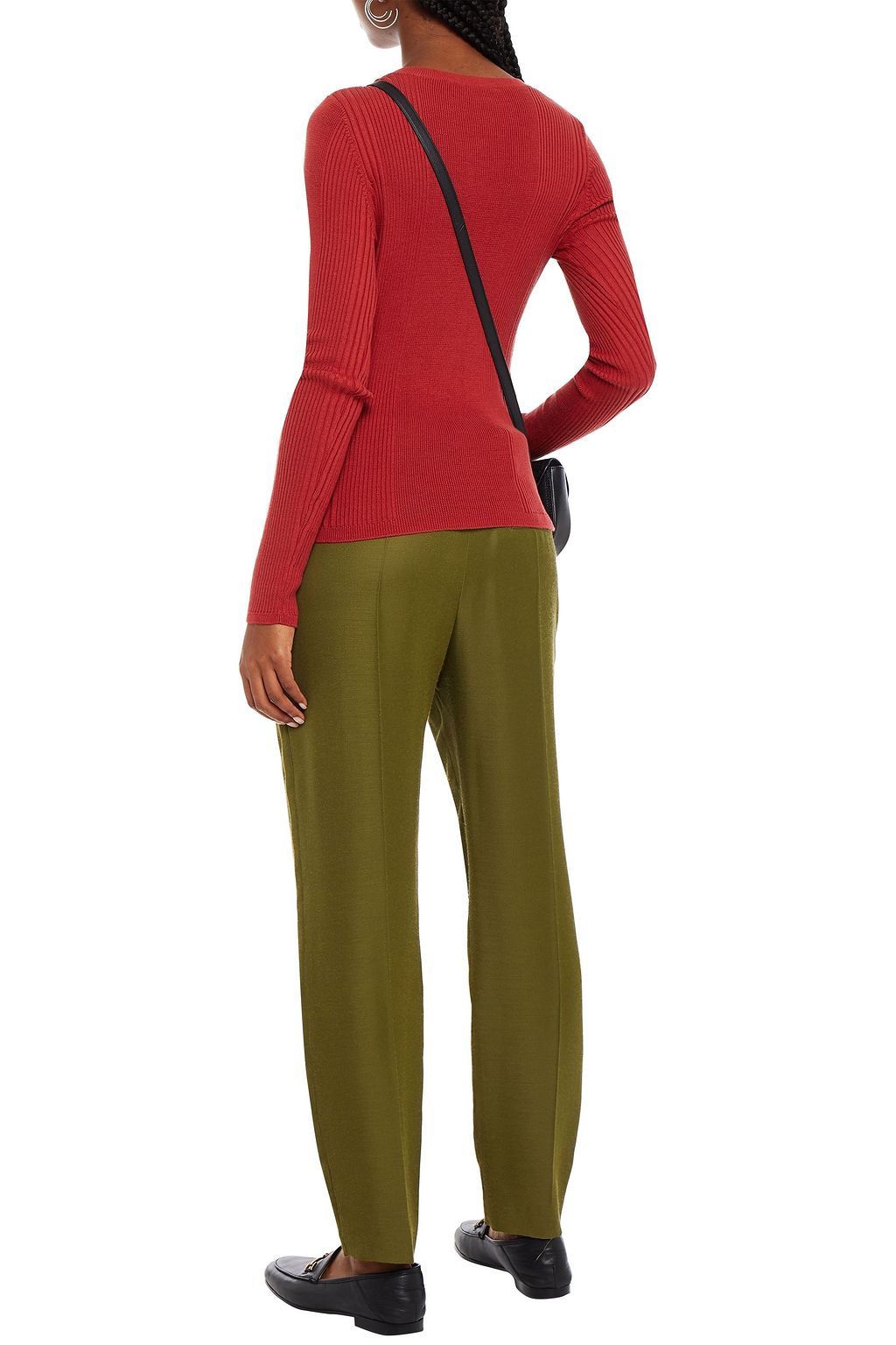 COTTON BY AUTUMN CASHMERE Button-detailed ribbed cotton sweater