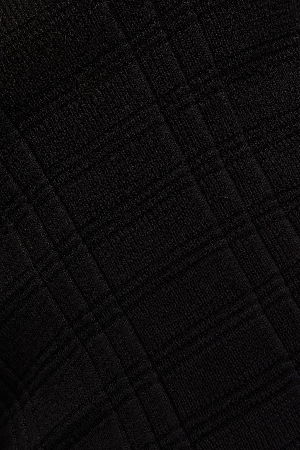 AUTUMN CASHMERE Ribbed cotton turtleneck sweater
