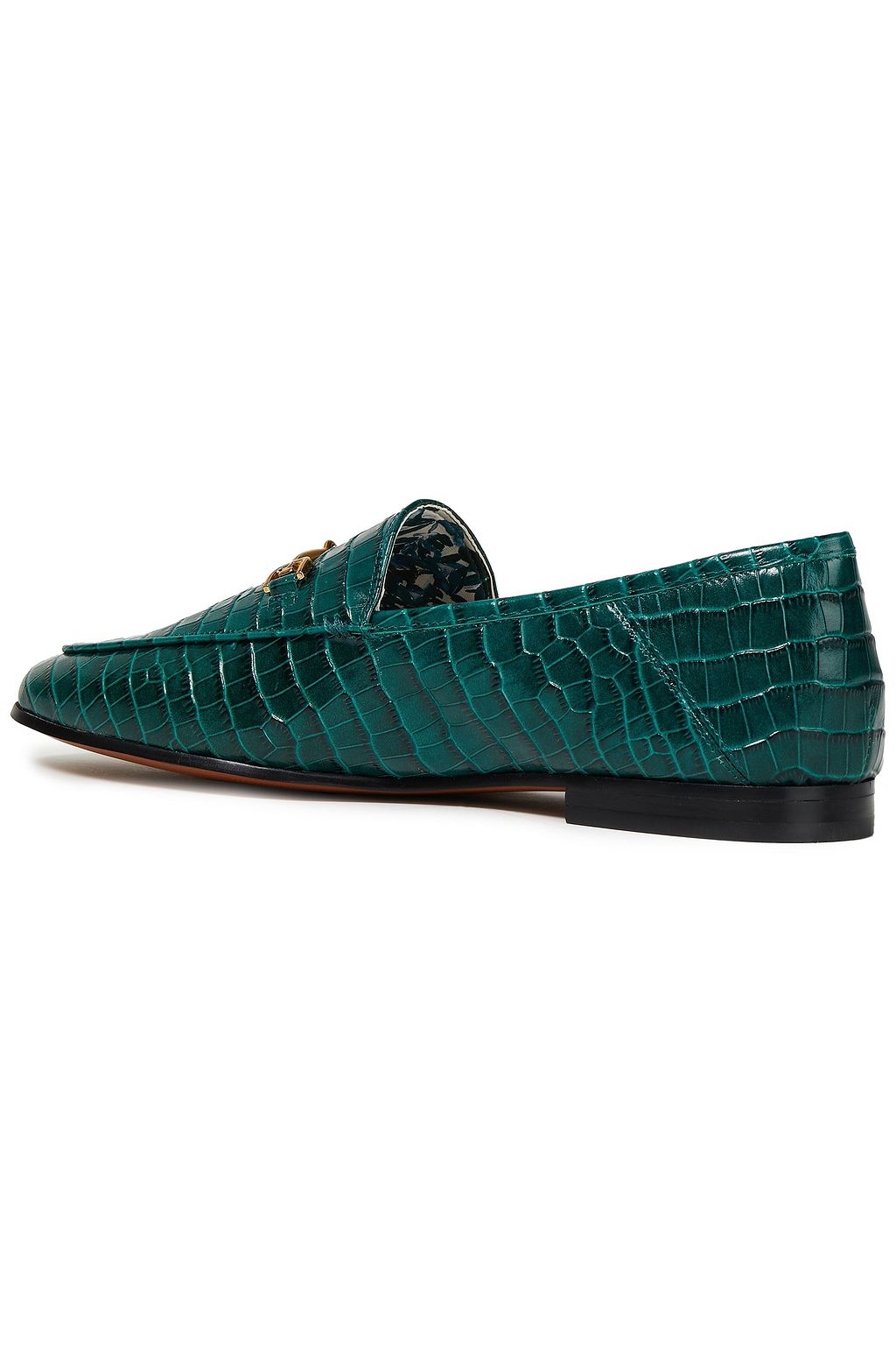 SAM EDELMAN Loraine faux croc-effect leather loafers