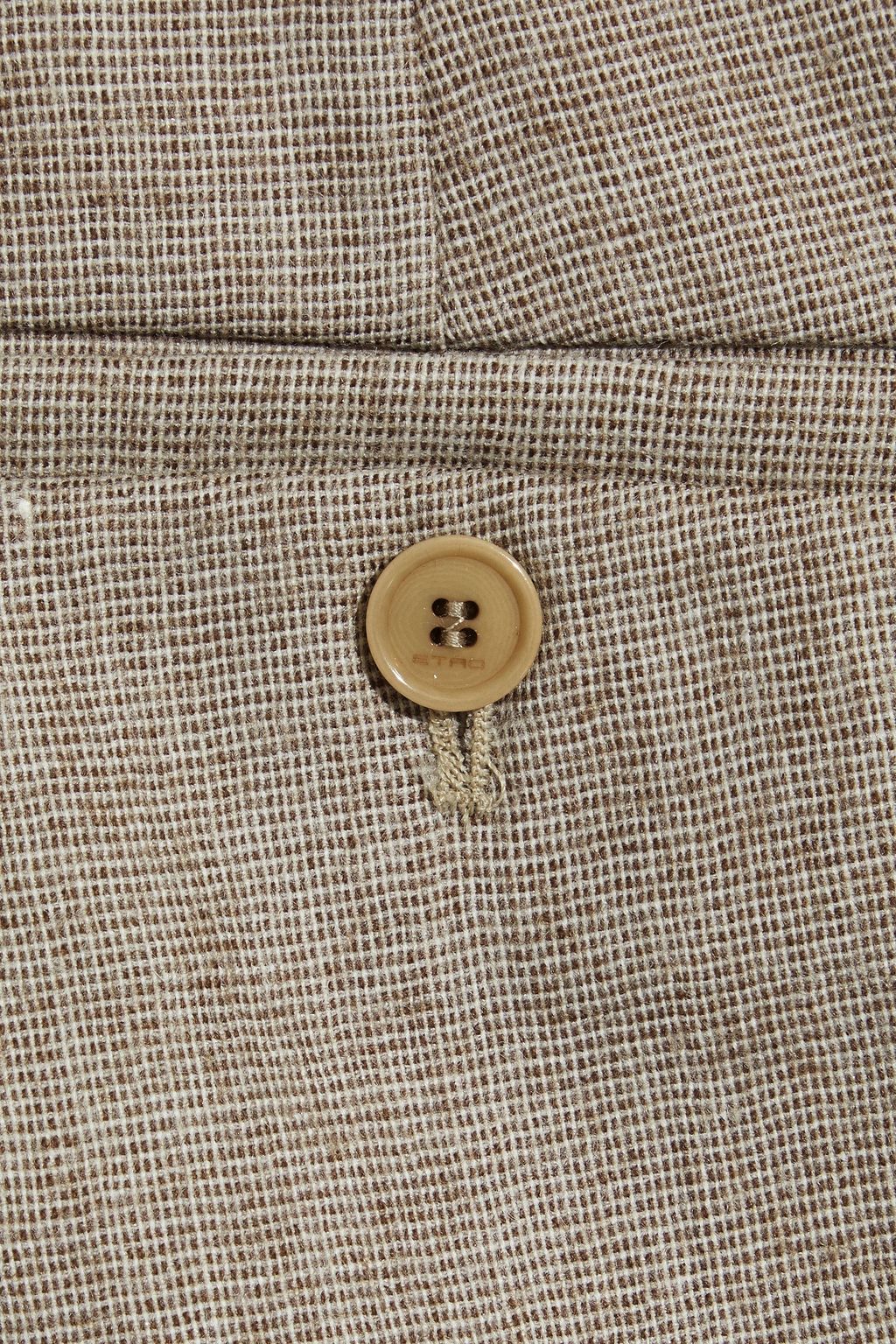 ETRO Mélange wool-blend straight-leg pants