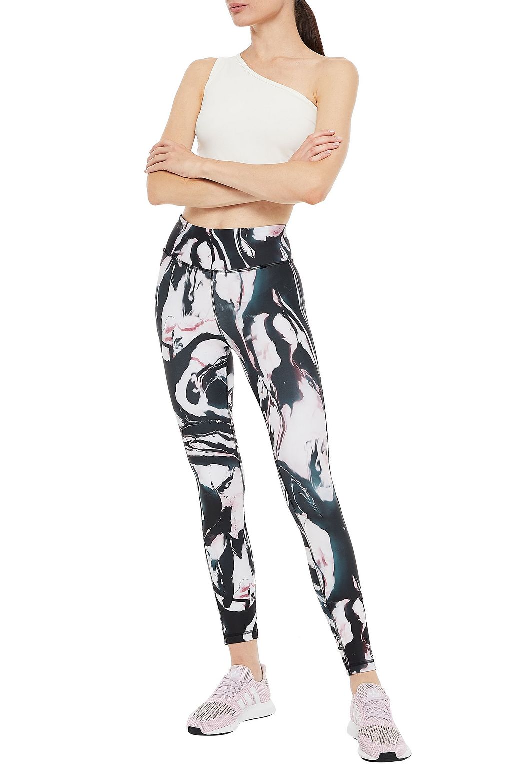REEBOK X BA&SH Printed stretch leggings