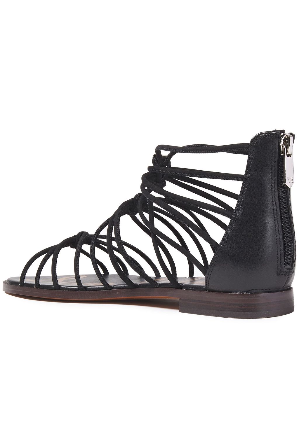 SAM EDELMAN Emi knotted suede and leather sandals