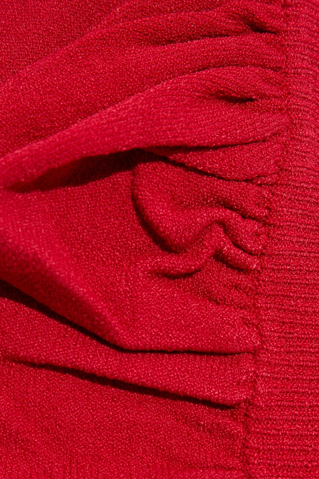 AUTUMN CASHMERE Gathered stretch-knit top