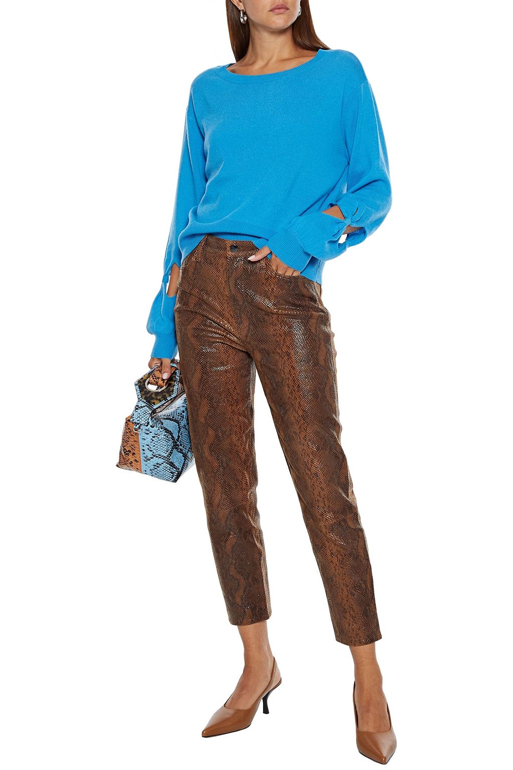 AUTUMN CASHMERE Knotted cashmere sweater