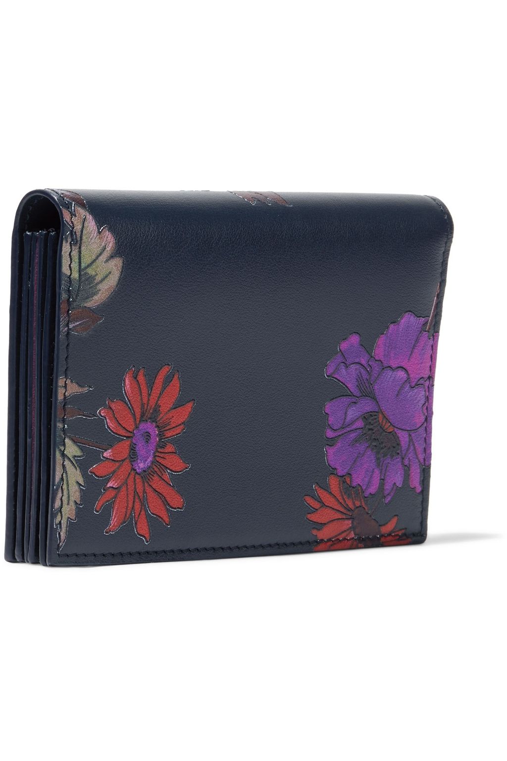 PAUL SMITH Floral-print leather wallet