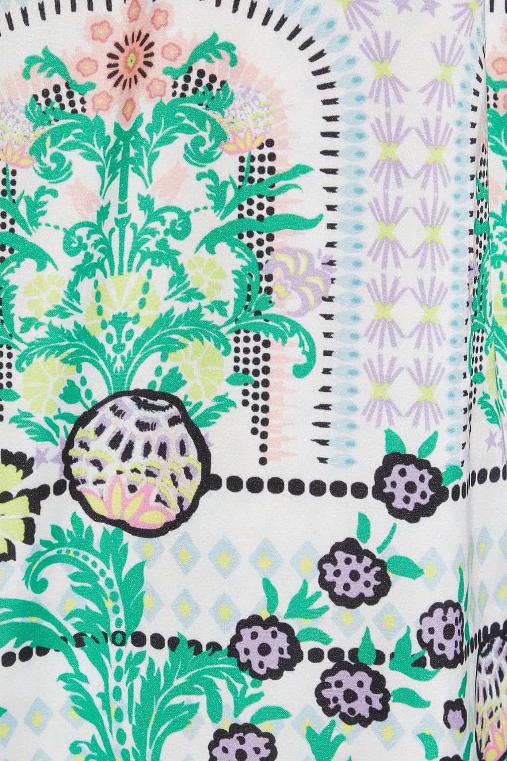 ALICE + OLIVIA Koko reversible printed satin kimono