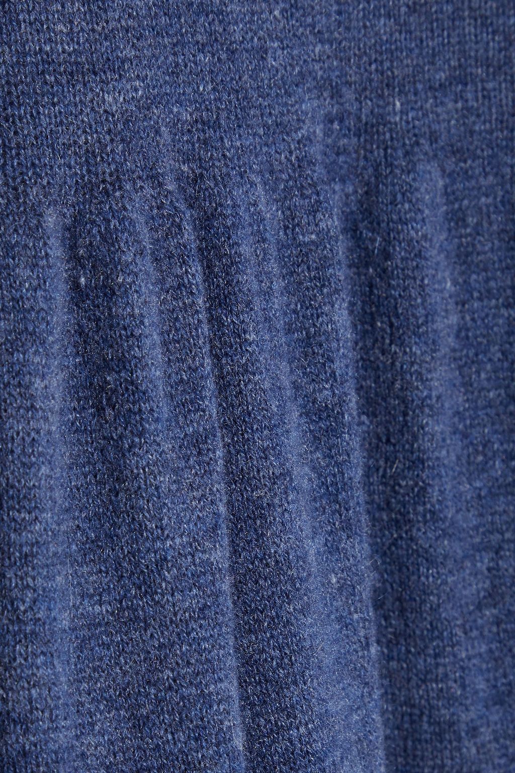 AUTUMN CASHMERE Gathered mélange cashmere mini dress