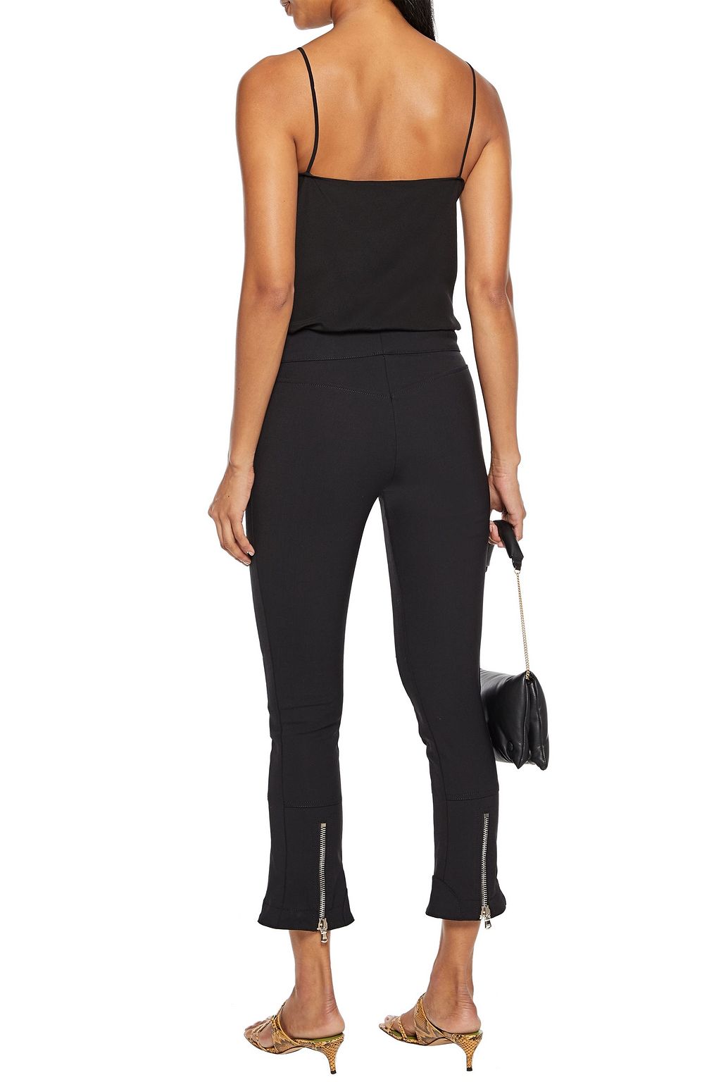 ETRO Zip-detailed ponte kick-flare pants