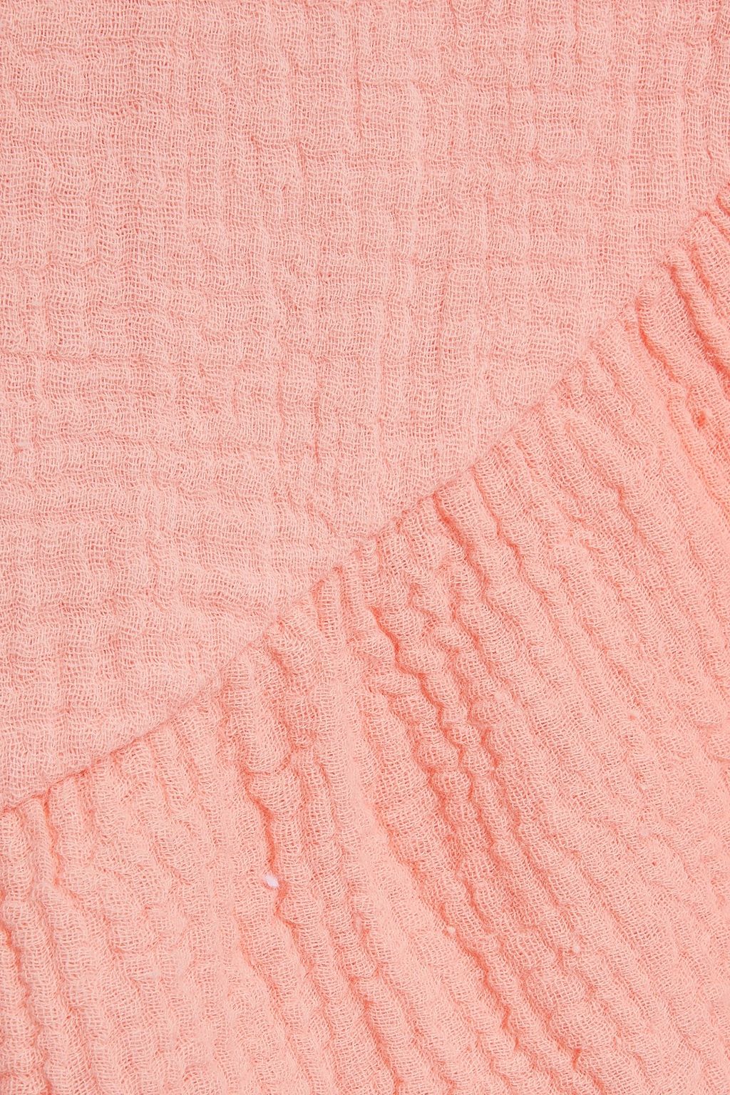 EBERJEY Nomad Roxanna ruffled crinkled-cotton wrap skirt