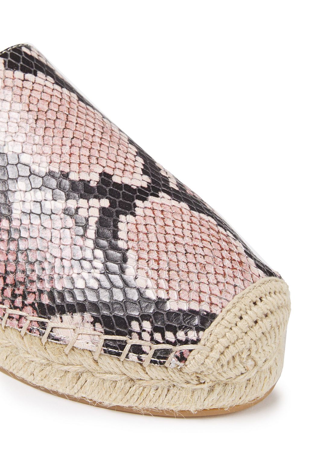 SAM EDELMAN Khloe snake-effect leather espadrilles