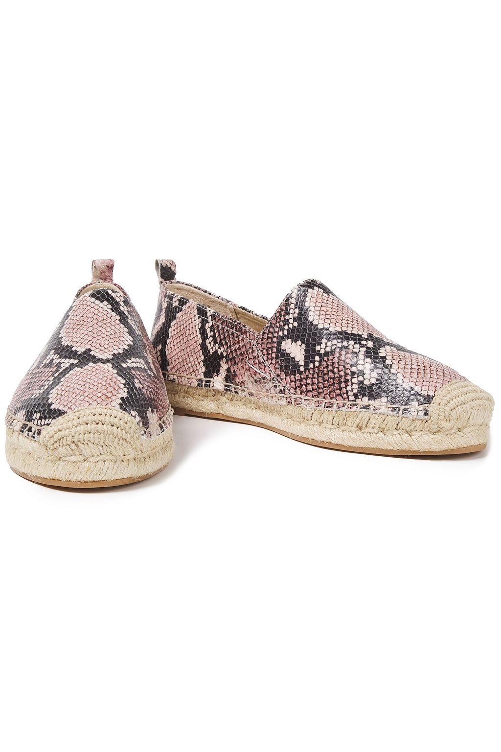 SAM EDELMAN Khloe snake-effect leather espadrilles