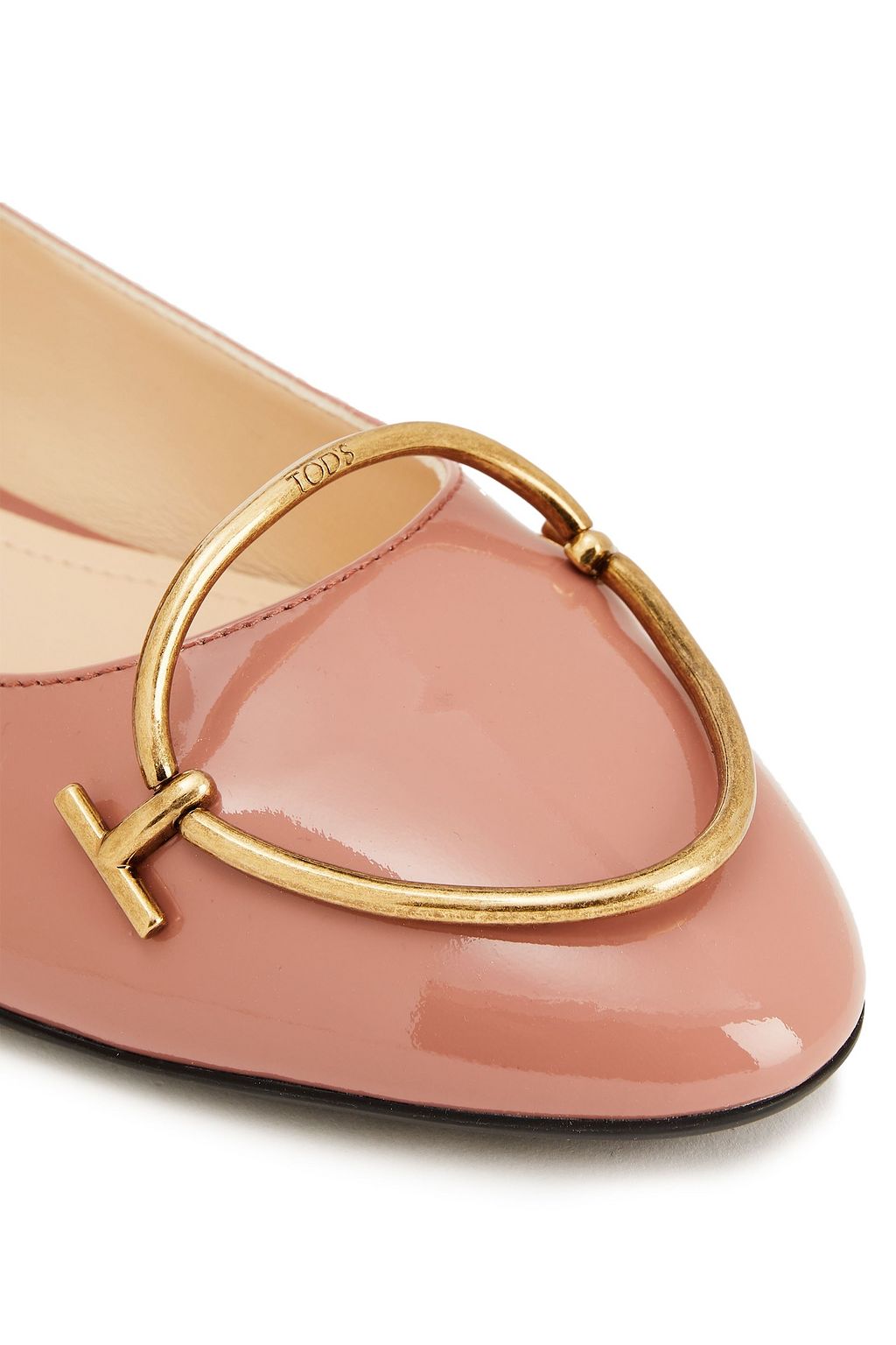 TOD'S Ballerinas aus Lackleder mit Verzierung
