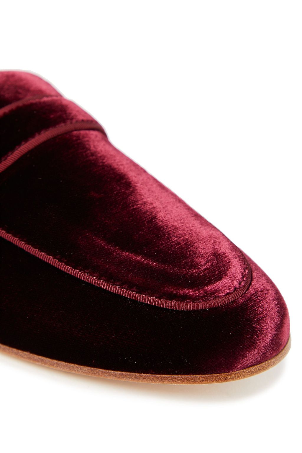 TOD'S T Timeless embellished velvet loafers