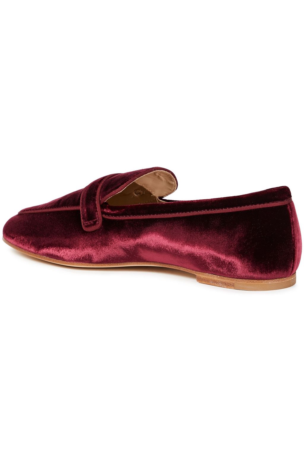 TOD'S T Timeless embellished velvet loafers