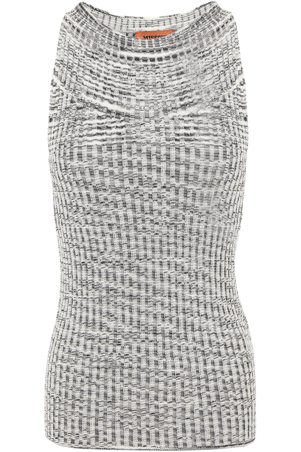 Missoni Woman Ribbed Cotton-blend Tank Ecru Size 38